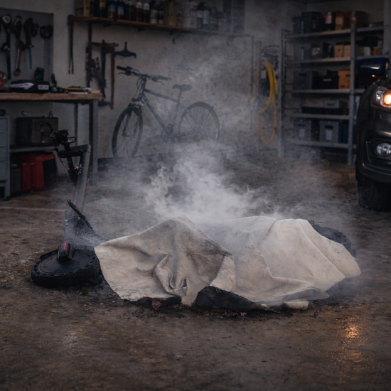 Zamotan&yacute; sk&uacute;tr kouř&iacute; v gar&aacute;ži 2